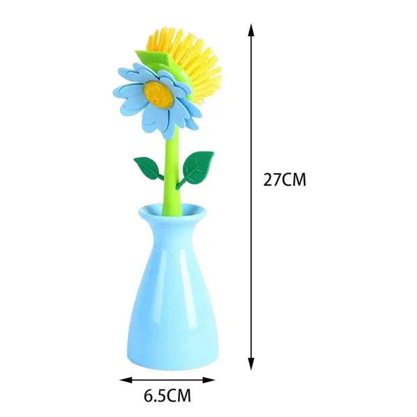 Floral dish brush set – Colorful Vases