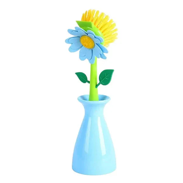 Floral dish brush set – Colorful Vases