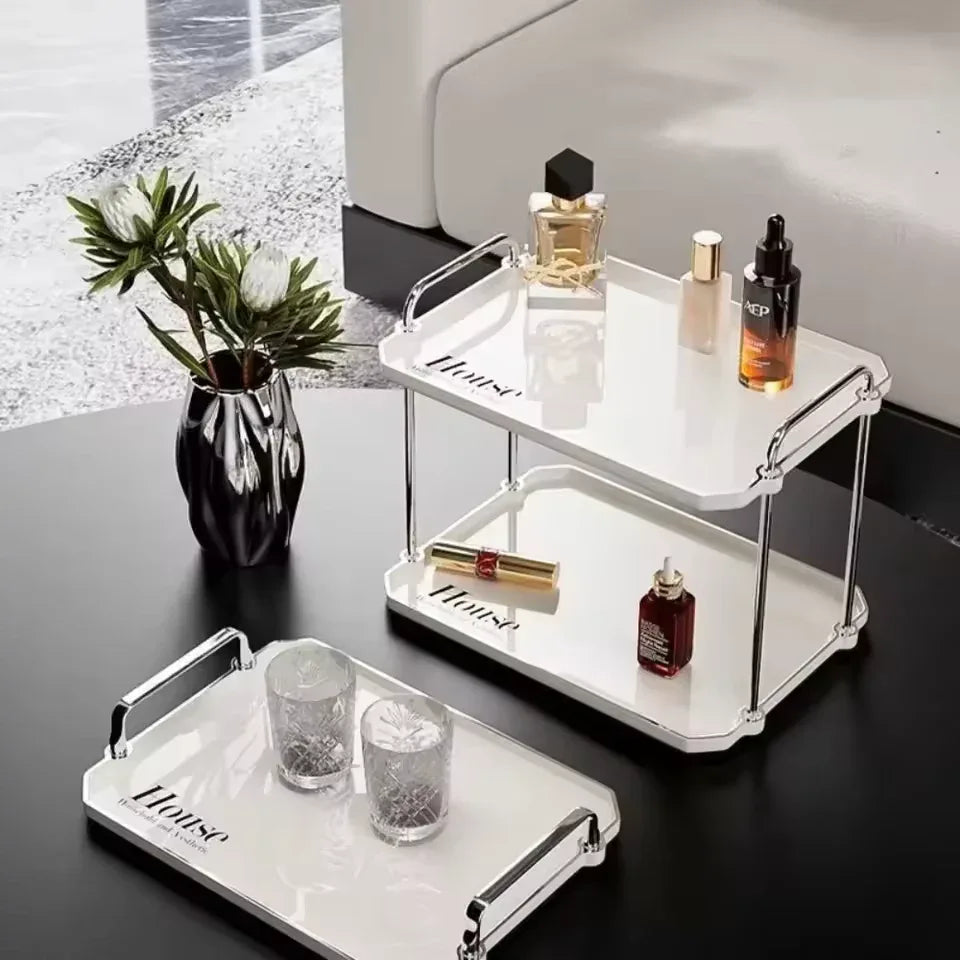 2 Tier Desktop Cup Rack Organizer - Stylish & Durable