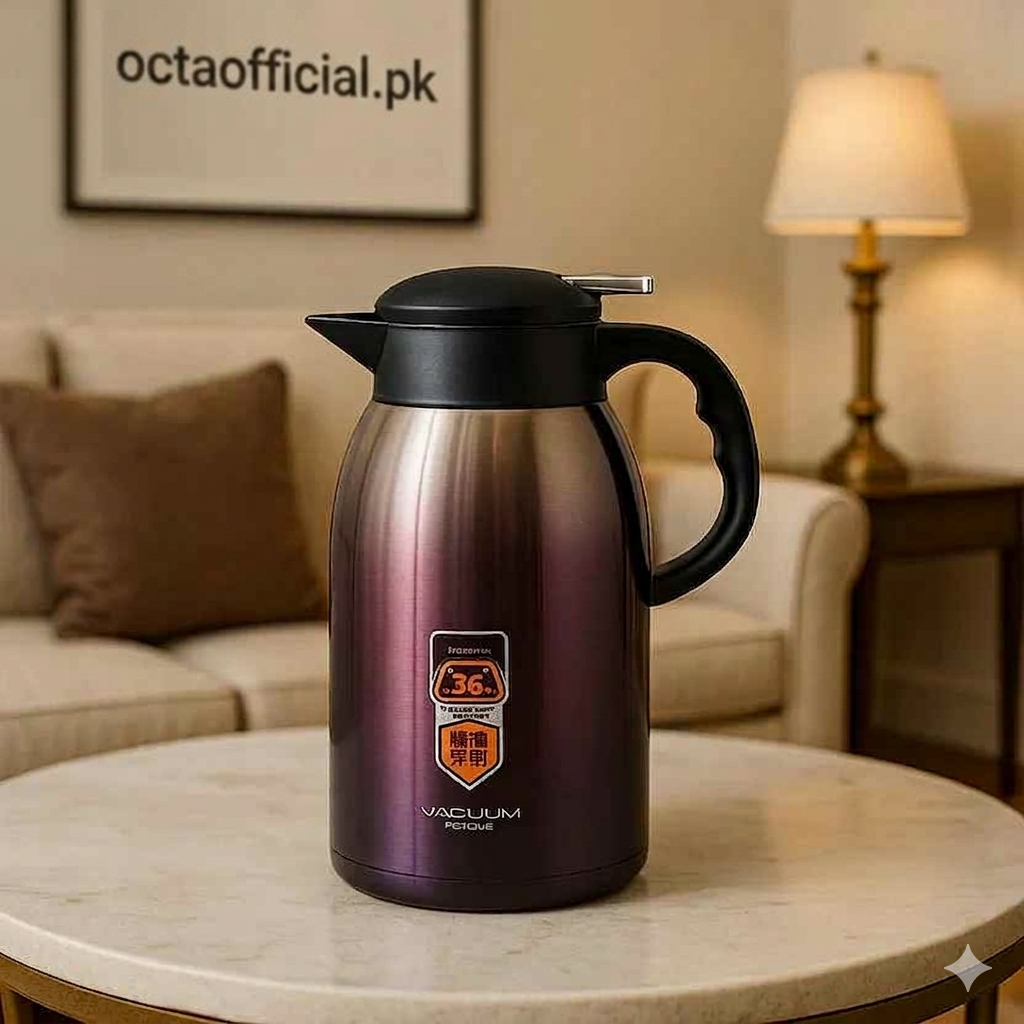 2.2L Stainless Steel Thermal Flask – Purple Hot & Cold Bottle