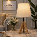 16-Inch Nordic Tripod Wooden Table Lamp (each)