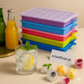 24 Grids Silicone Ice Cube Tray with Lid – Ice Mold for Drinks & Cocktails