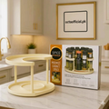 2-Tier Spice Spinner Rack – Rotating Kitchen Organizer