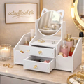 2 Drawer Vanity Mirror & Makeup Organizer