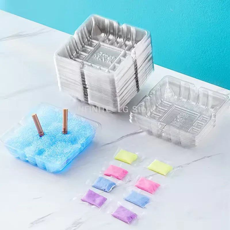 Disposable Ashtray 4 Pieces Set - Compact & Convenient