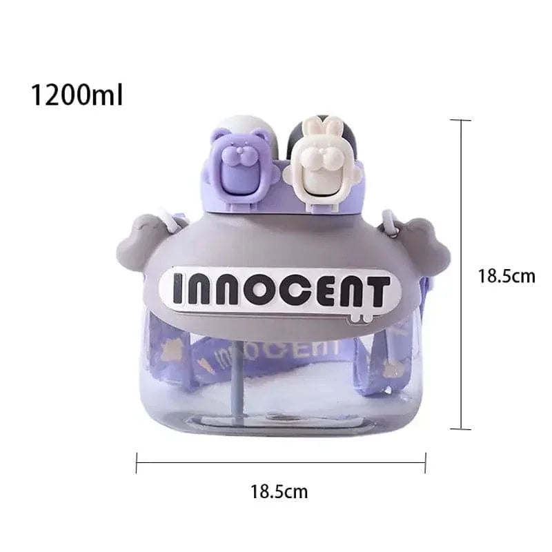 Fun Student Drink Tumbler 1200ml with Straw