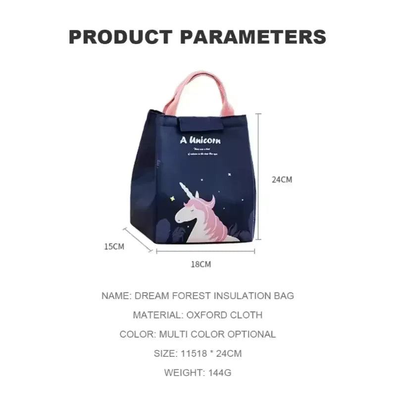 Insulated Lunch Bag - Unicorn Seat Back Bag