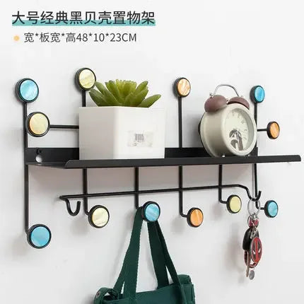 Iron Art Key Holder for Home with Shelf
