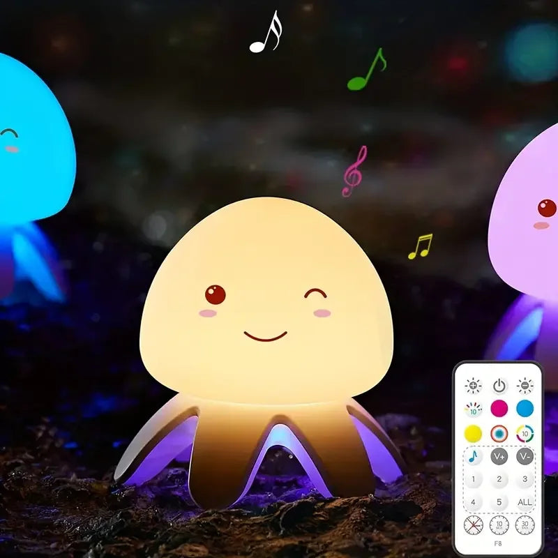 Jellyfish Night Light with Remote & Music