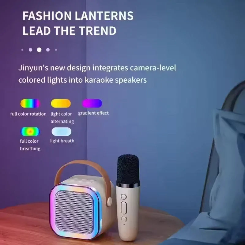 Portable Speaker with Wireless Microphones