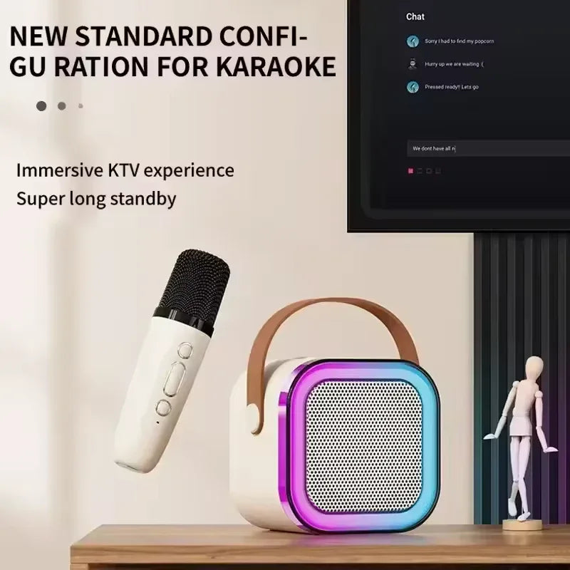 Portable Speaker with Wireless Microphones