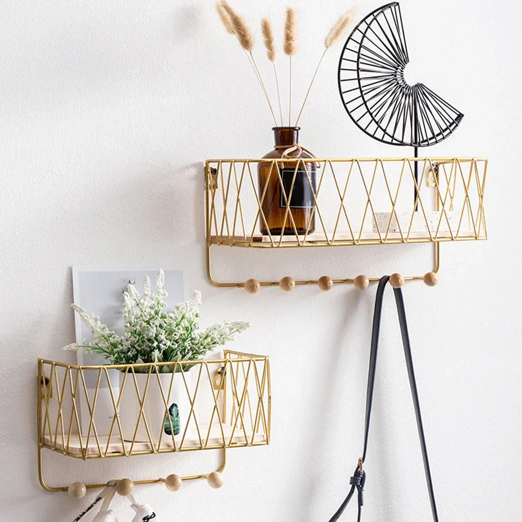 Key Holder Wall Rack with Hooks - Stylish & Durable