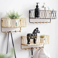 Key Holder Wall Rack with Hooks - Stylish & Durable