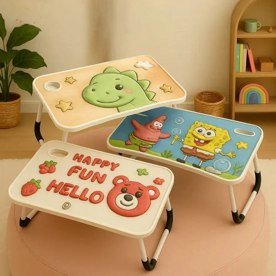Kids Cartoon 3D Study Table - Fun & Durable