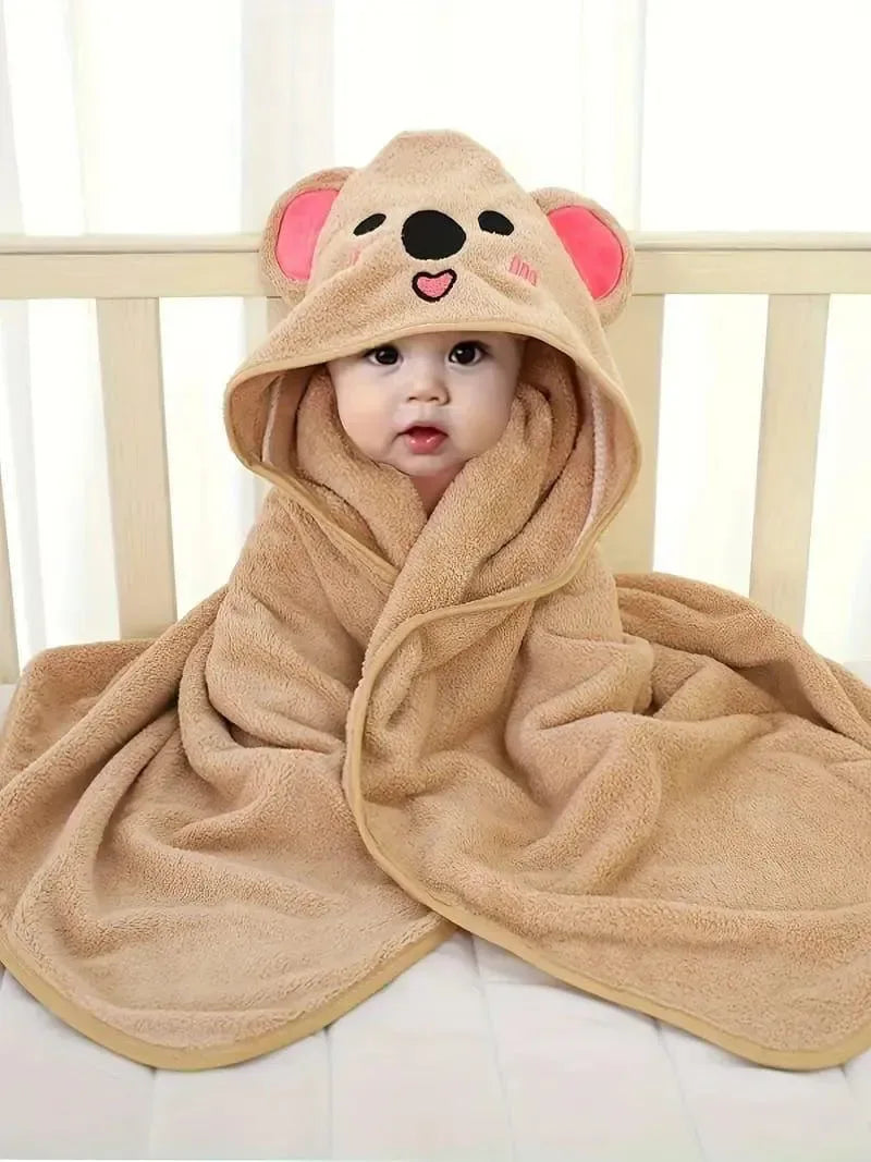 Kids Hooded Bathrobe Animal Design Cozy & Cute