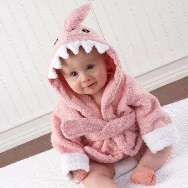Kids Hooded Bathrobe Animal Design Cozy & Cute