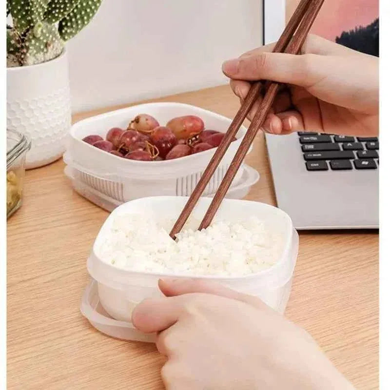 Pack of 2 Kitchen Food Storage Containers Set