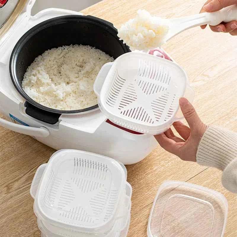 Pack of 2 Kitchen Food Storage Containers Set