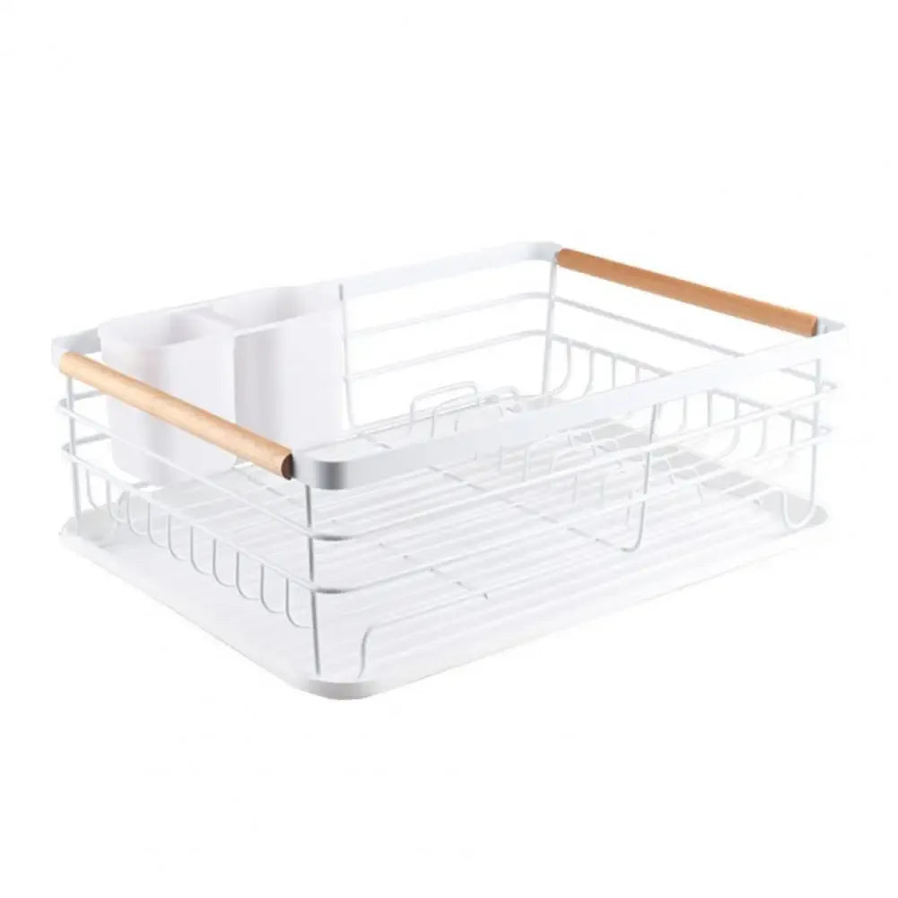 Iron Frame Kitchen Storage Rack with Utensil Holder