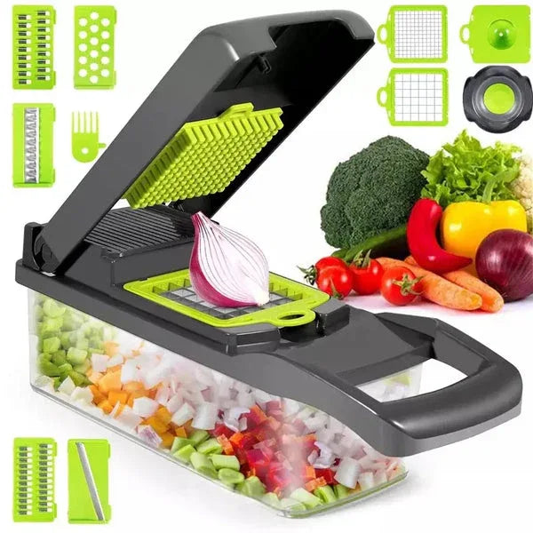 12 in 1 Multifunctional Vegetable Cutter with Storage Box