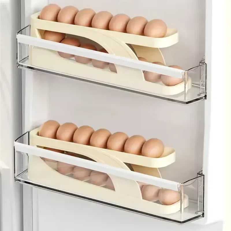 Scrolling Egg Holder Storage box 15-Egg Rack