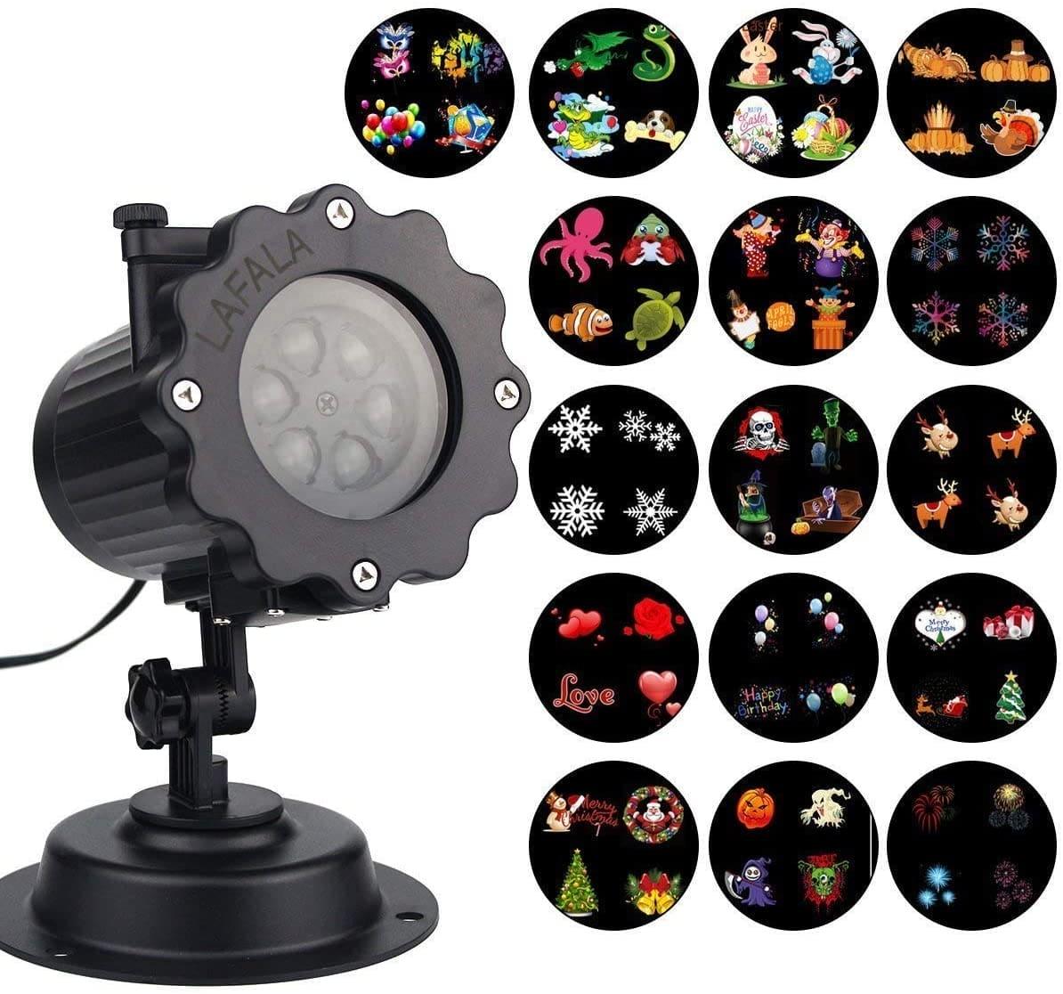 16 Pattern Stage and Lawn Lamp for Outdoor Decor