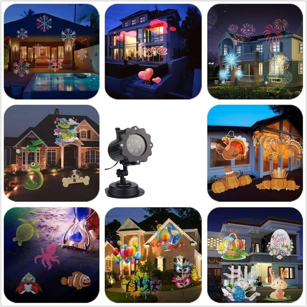16 Pattern Stage and Lawn Lamp for Outdoor Decor