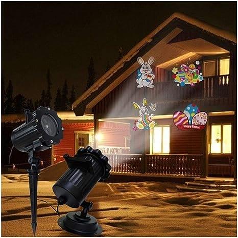 16 Pattern Stage and Lawn Lamp for Outdoor Decor