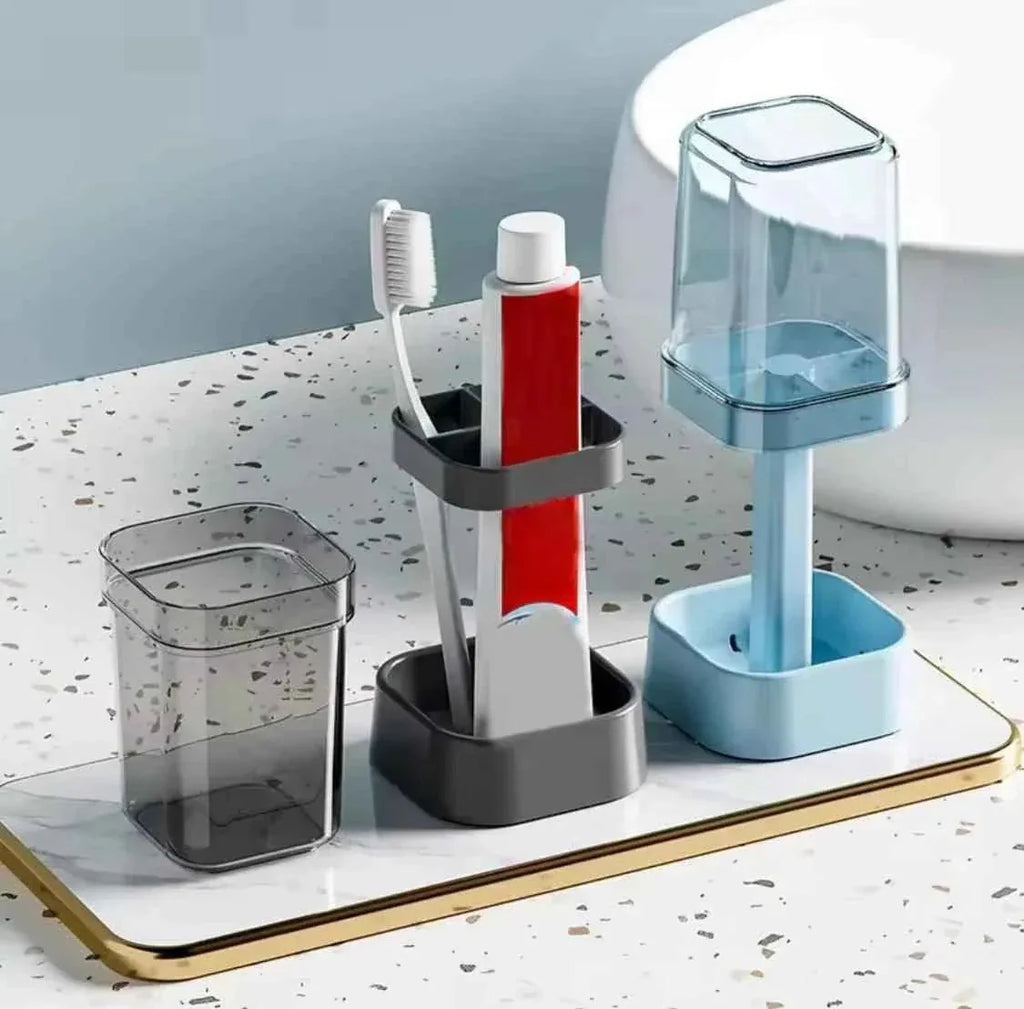 Lamp Shaped Toothbrush Holder Storage Case for Bathroom Organization