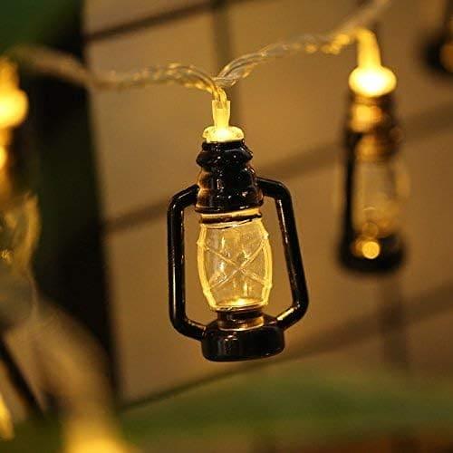 Set Of 10 Lantern String Lights Set with Vintage Charm