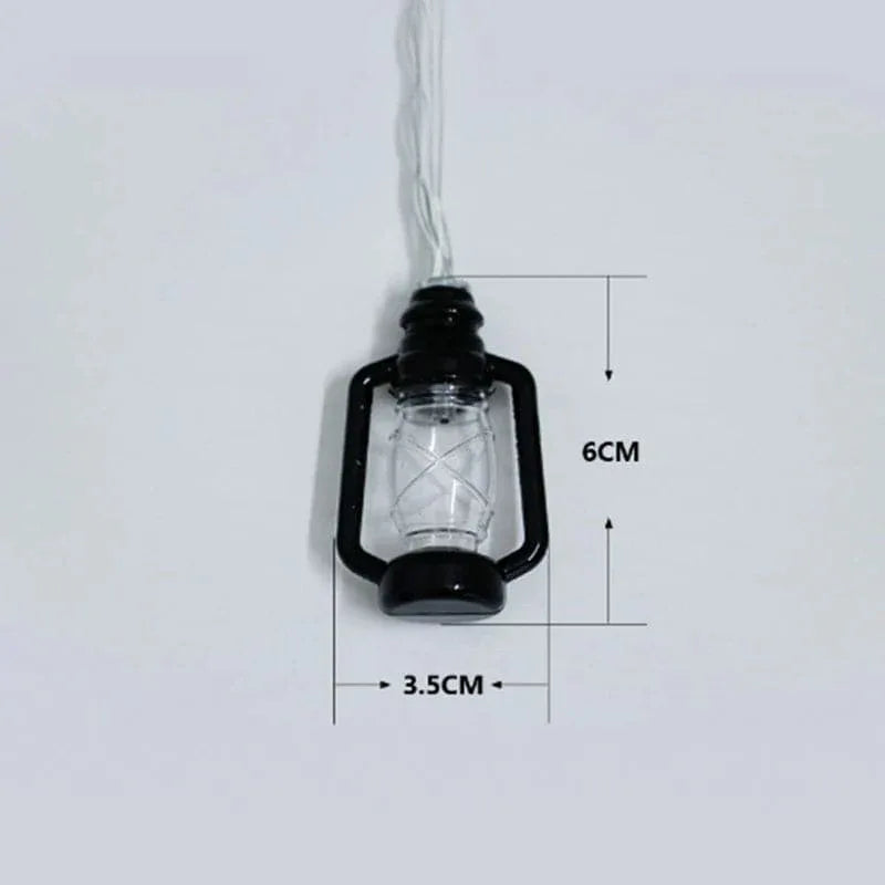 Set Of 10 Lantern String Lights Set with Vintage Charm