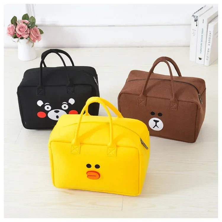 Large Capacity Cartoon Travel Bag Set