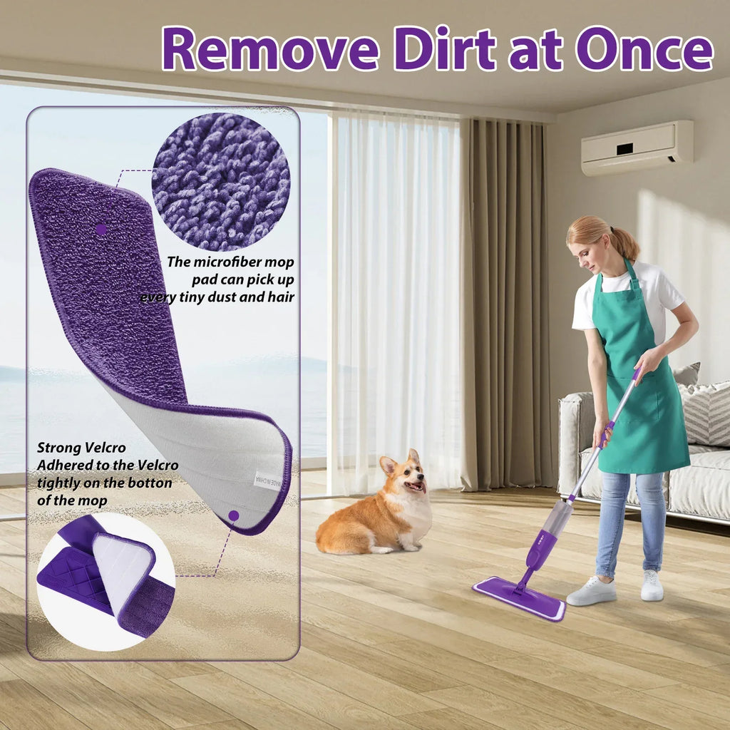 Spray Mop for Tiles and Wood Floors - Dual Use