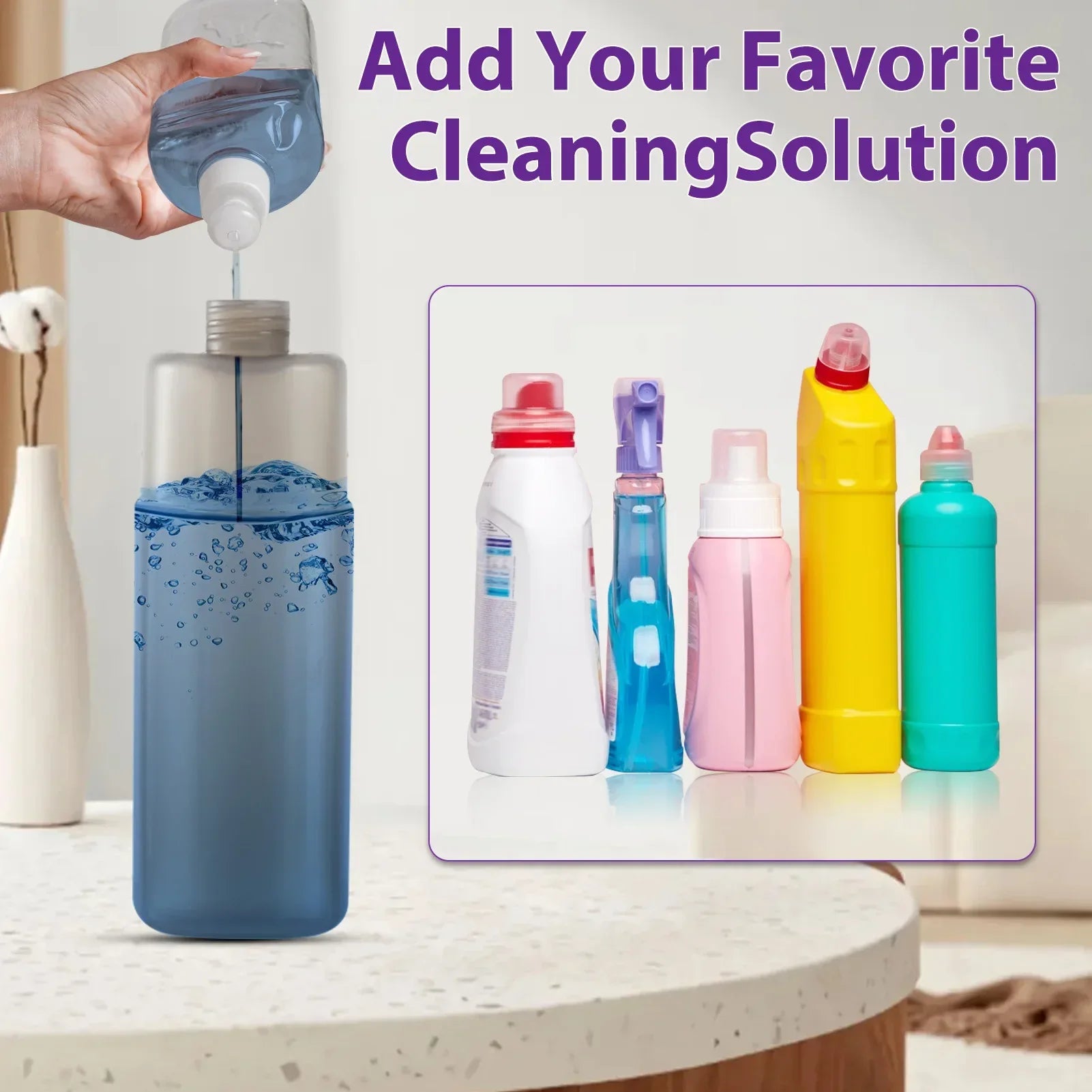 Spray Mop for Tiles and Wood Floors - Dual Use