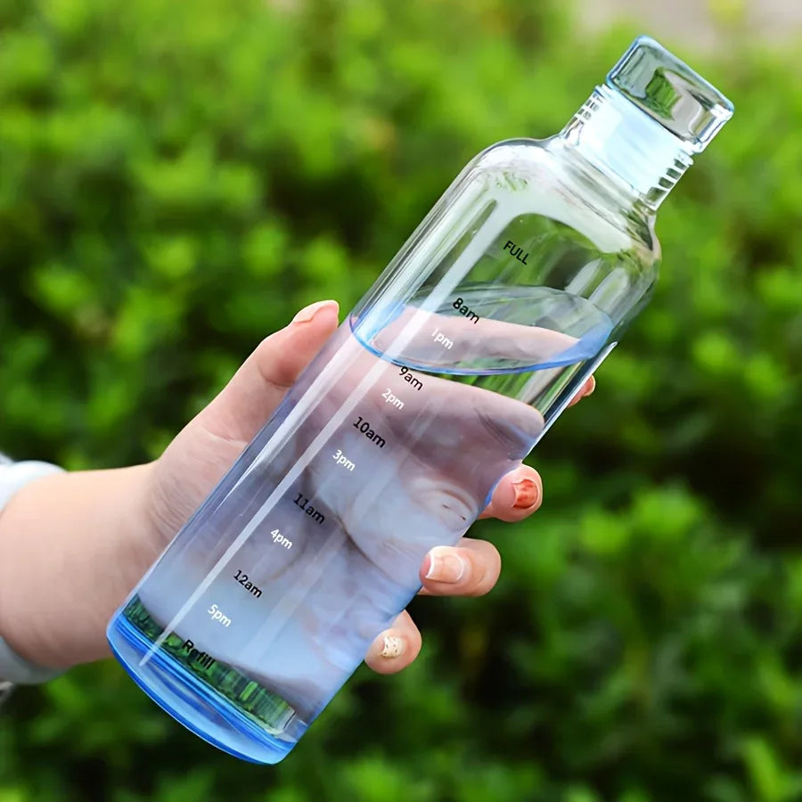 Leakproof Sport Water Bottle with Time Marker