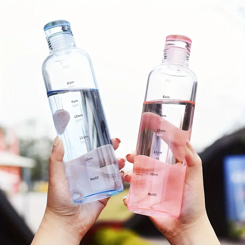 Leakproof Sport Water Bottle with Time Marker