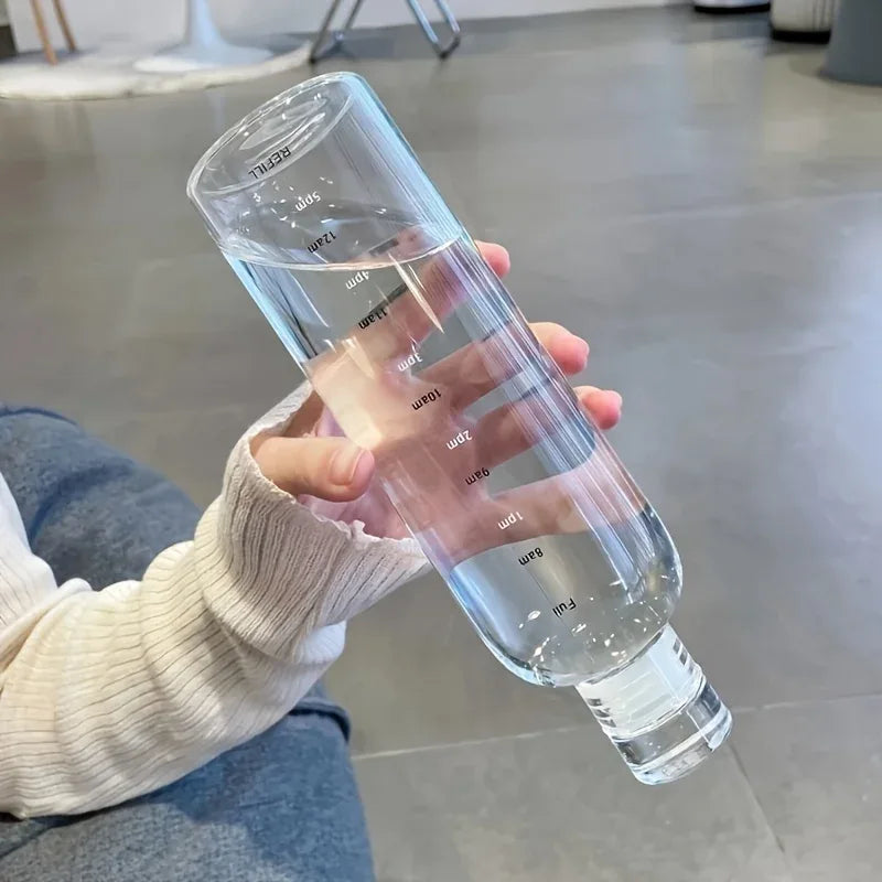 Leakproof Sport Water Bottle with Time Marker