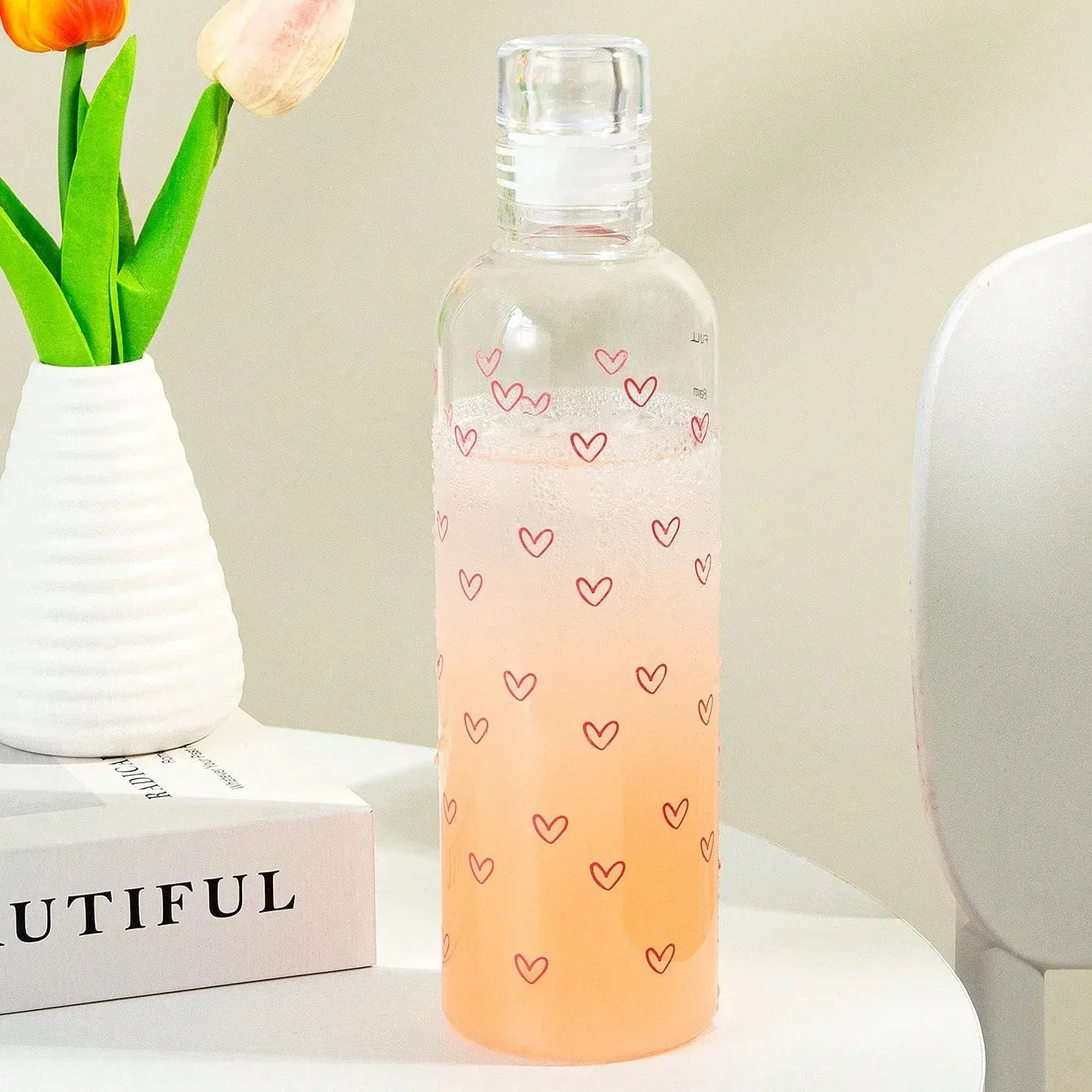 Leakproof Sport Water Bottle with Time Marker