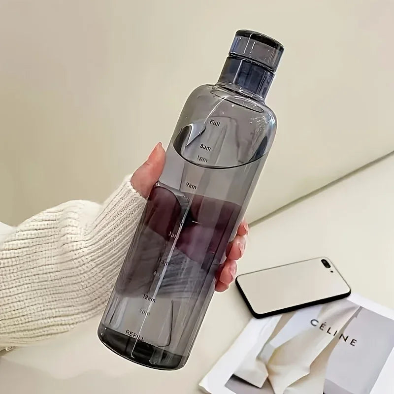 Leakproof Sport Water Bottle with Time Marker