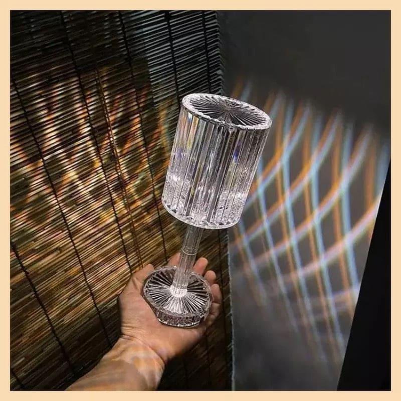 LED Crystal Projection Lamp with Elegant Design