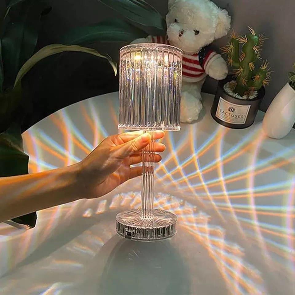 LED Crystal Projection Lamp with Elegant Design