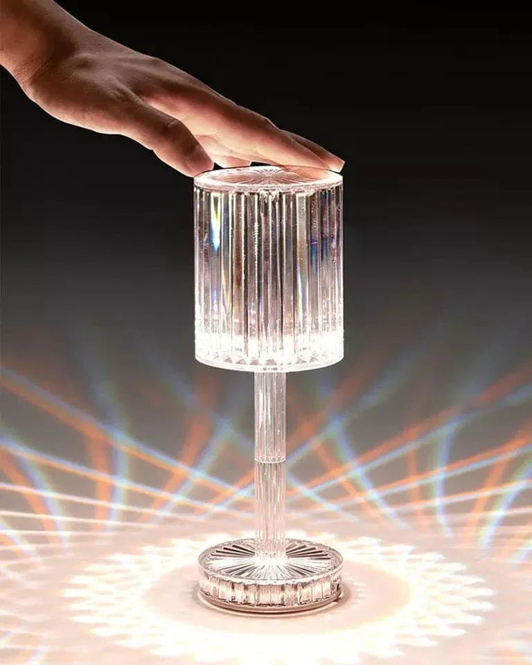LED Crystal Projection Lamp with Elegant Design