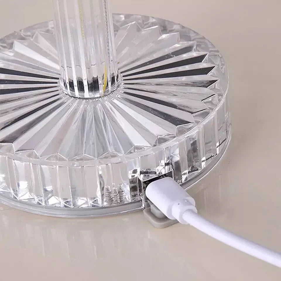 LED Crystal Projection Lamp with Elegant Design