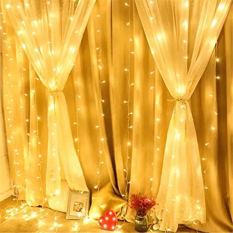 LED Curtain Lights for Home Decor Warm Glow