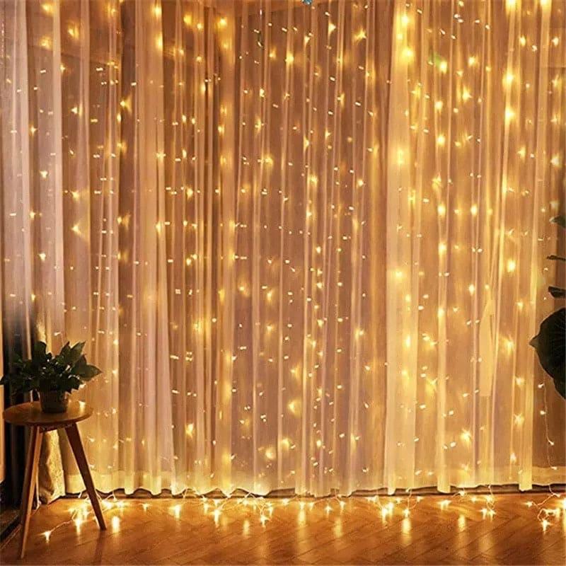 LED Curtain Lights for Home Decor Warm Glow