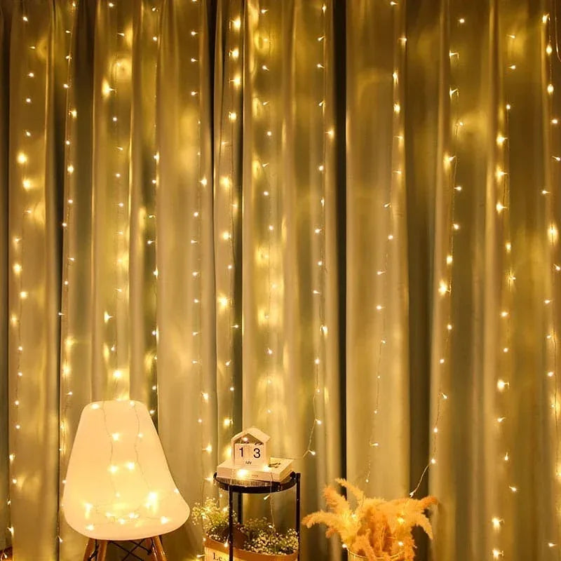 LED Curtain Lights for Home Decor Warm Glow