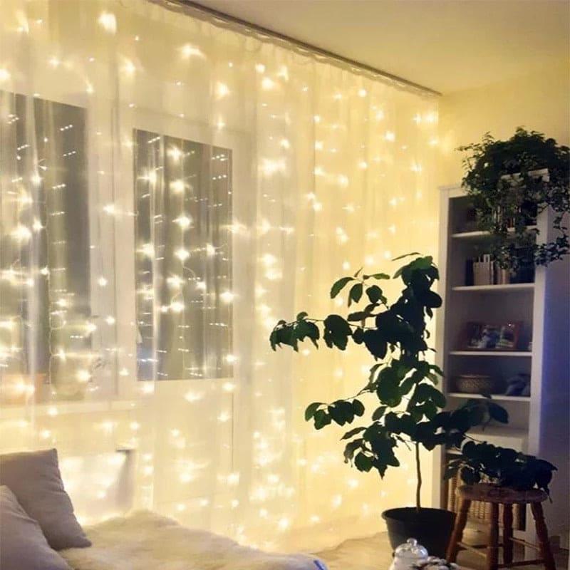 LED Curtain Lights for Home Decor Warm Glow