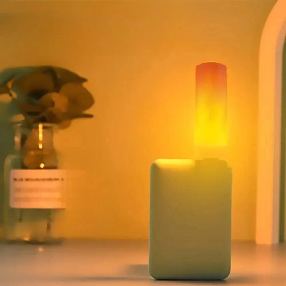 USB LED Flame Effect Night Light