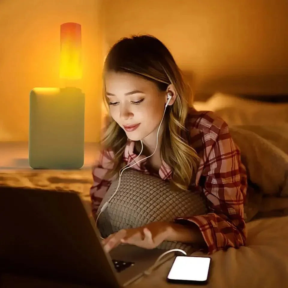 USB LED Flame Effect Night Light