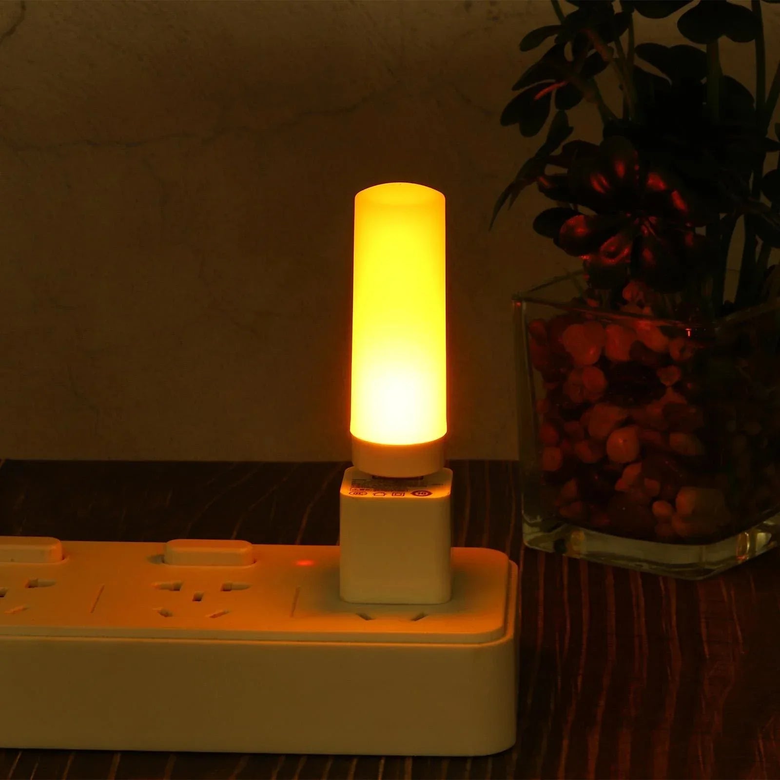 USB LED Flame Effect Night Light